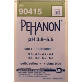 pH stickor, PeHanon pH 3,8-5,5 200 tests TILLFÄLLIGT SLUT PÅ LAGER