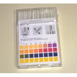 pH stickor, pH 0-14.